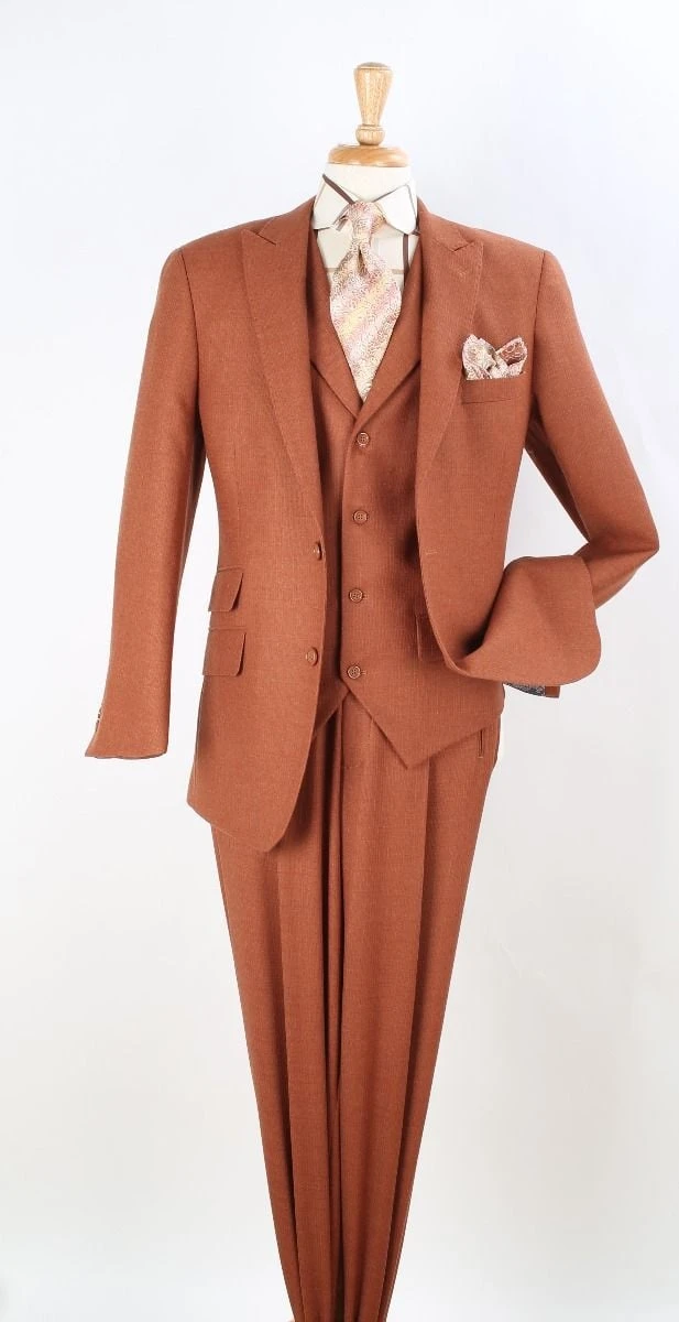 Apollo King Men's 3pc 100% Wool Suit - Fashion Peak Lapel 8 Apollo King Men's 3pc 100% Wool Suit - Fashion Peak Lapel - Image 6