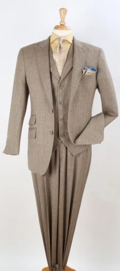 Apollo King Men's 3pc 100% Wool Suit - Fashion Peak Lapel 15 Apollo King Men's 3pc 100% Wool Suit - Fashion Peak Lapel -Stylish Men's Formal Wear nsh23 2 10
