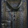 Daniel Ellissa Men's Fashion Dress Shirt - Complex Varied Pattern -Stylish Men's Formal Wear olive 19