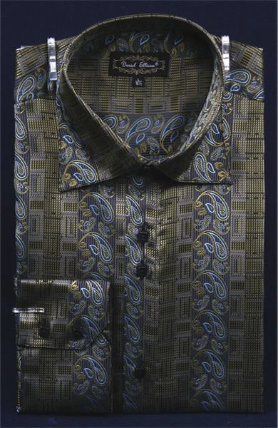Daniel Ellissa Men's Fashion Dress Shirt - Complex Varied Pattern 3 Daniel Ellissa Men's Fashion Dress Shirt - Complex Varied Pattern