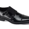 Giovanni Men's Leather Dress Shoe - Snake Buckle -Stylish Men's Formal Wear oscar black 04 2