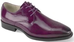 Giovanni Men's Leather Dress Shoe - Styled Patterns -Stylish Men's Formal Wear owen purple