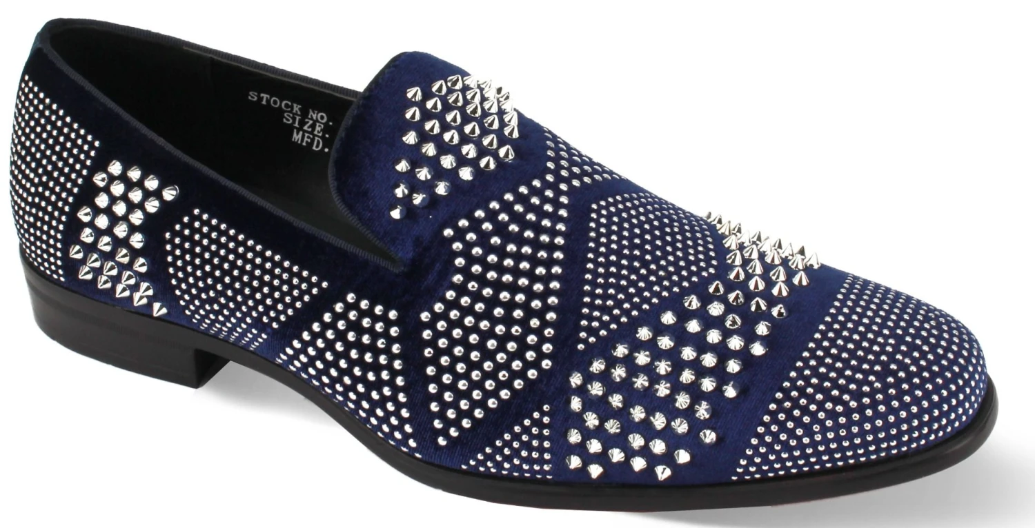 After Midnight Men's Fashion Dress Shoes - Geometric Spikes