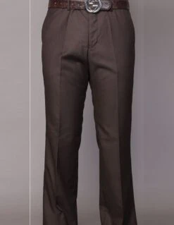 Statement Men's Dress Pants - Solid Pleated Slacks