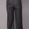 Statement Men's Outlet Dress Pants - Solid Pleated Slacks -Stylish Men's Formal Wear pa 200a hcharcoal 7