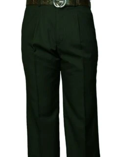 Statement Men's Dress Pants - Solid Pleated Slacks -Stylish Men's Formal Wear pa 200a hunter