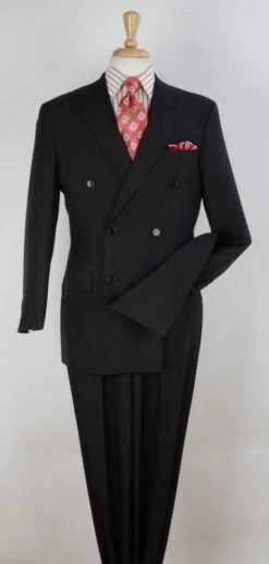 Royal Diamond Men's 2pc Double Breasted Suit - Pleated Pants -Stylish Men's Formal Wear pb221 1