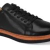 Giovanni Men's Leather Sneaker Style Shoe - Matching Sole -Stylish Men's Formal Wear porter black 01