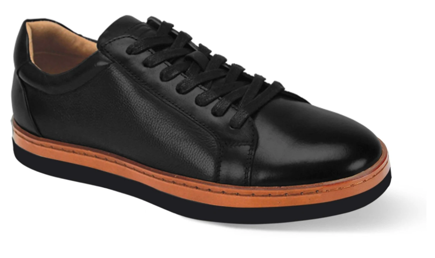 Giovanni Men's Leather Sneaker Style Shoe - Matching Sole 3 Giovanni Men's Leather Sneaker Style Shoe - Matching Sole