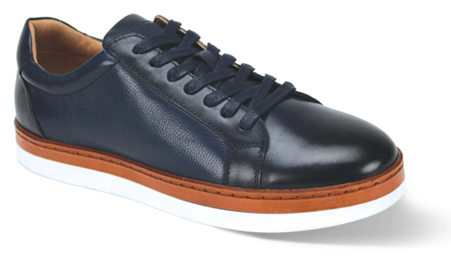 Giovanni Men's Leather Sneaker Style Shoe - Matching Sole 4 Giovanni Men's Leather Sneaker Style Shoe - Matching Sole - Image 2