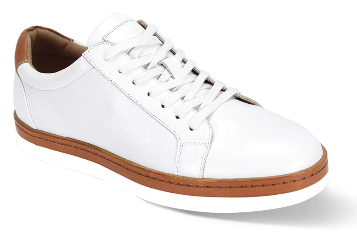 Giovanni Men's Leather Sneaker Style Shoe - Matching Sole 6 Giovanni Men's Leather Sneaker Style Shoe - Matching Sole - Image 4