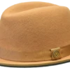 Bruno Capelo Men's Fedora Style Wool Hat - Red Bottom Hats -Stylish Men's Formal Wear princeton acorn