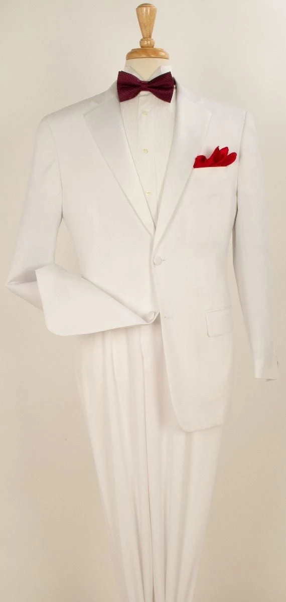 Royal Diamond Men's 2pc Wool Feel Tuxedo - Pleated Pants 5 Royal Diamond Men's 2pc Wool Feel Tuxedo - Pleated Pants - Image 3