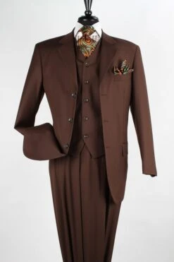 Apollo King Men's 3 Piece Executive Suit - Pleated Pants -Stylish Men's Formal Wear r2305 1