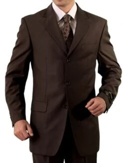Royal Diamond Men's 2 Piece Executive Suit - Discount Pricing -Stylish Men's Formal Wear r310brown 1