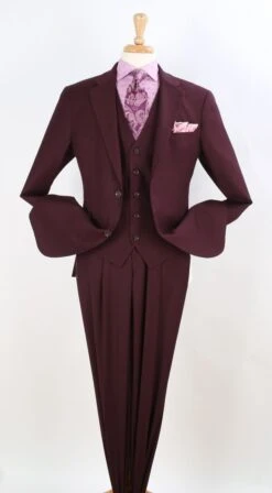 Royal Diamond Men's 3 Piece Executive Suit - Classic Business -Stylish Men's Formal Wear r3139