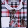 Daniel Ellissa Men's French Cuff Dress Shirt Set - Multi Checker 1 Daniel Ellissa Men's French Cuff Dress Shirt Set - Multi Checker -Stylish Men's Formal Wear red 4
