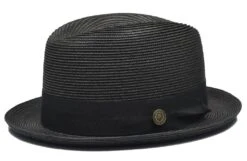 Bruno Capelo Men's Fedora Style Straw Hat - Center Dent