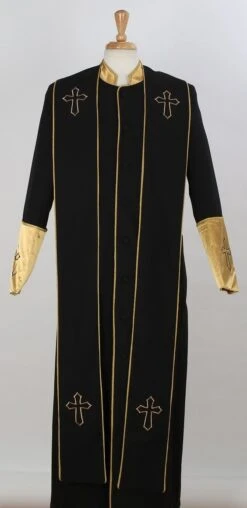Tony Blake Men's Church Robe With Stole - Pastor Church Robe