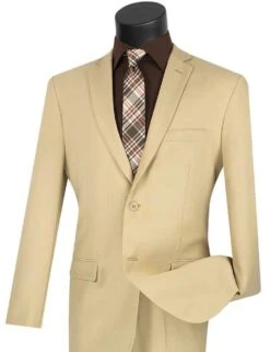 SMB Couture Men's 2 Piece Executive Suit - Solid Colors