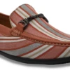 Montique Men's Fashion Dress Shoe - Triple Stripes -Stylish Men's Formal Wear s2312 papaya