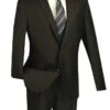 Vinci Men's 2 Piece Slim Fit Suit - Textured Weave