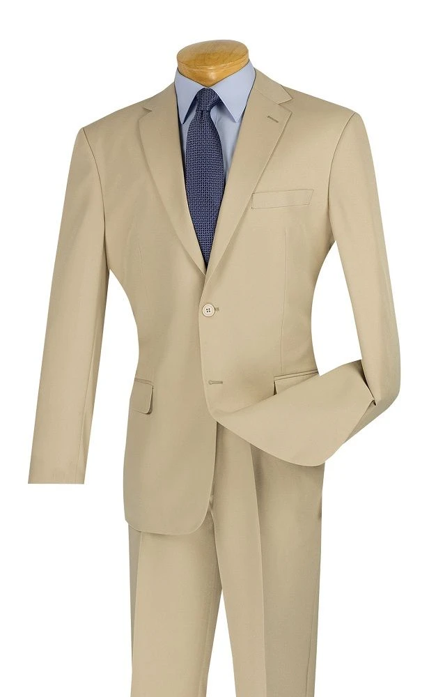 Vinci Men's 2 Piece Poplin Outlet Suit - 2 Button Jacket 8 Vinci Men's 2 Piece Poplin Outlet Suit - 2 Button Jacket - Image 6