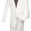 Vinci Men's 2 Piece Poplin Discount Suit - Slim Fit 2 Vinci Men's 2 Piece Poplin Discount Suit - Slim Fit -Stylish Men's Formal Wear s 2pp white 1 3
