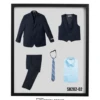 Stacy Adams Boy's 5 Piece Suit In Solid Colors - Varied Ties