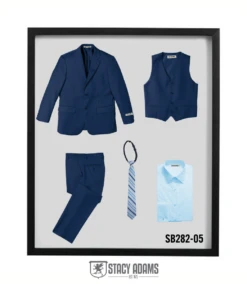 Stacy Adams Boy's 5 Piece Suit In Solid Colors - Varied Ties 19 Stacy Adams Boy's 5 Piece Suit In Solid Colors - Varied Ties -Stylish Men's Formal Wear sb282 05 16136