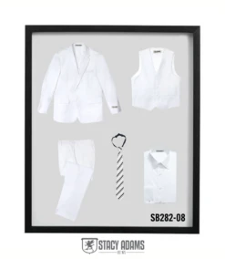 Stacy Adams Boy's 5 Piece Suit In Solid Colors - Varied Ties 22 Stacy Adams Boy's 5 Piece Suit In Solid Colors - Varied Ties -Stylish Men's Formal Wear sb282 08 27965