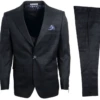 Stacy Adams Men's 3 Piece Executive Slim Suit - Glen Check 1 Stacy Adams Men's 3 Piece Executive Slim Suit - Glen Check -Stylish Men's Formal Wear sm101 01 charcoal