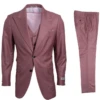 Stacy Adams Men's 3 Piece Executive Slim Suit - Bold Color -Stylish Men's Formal Wear sm108h salmon 1