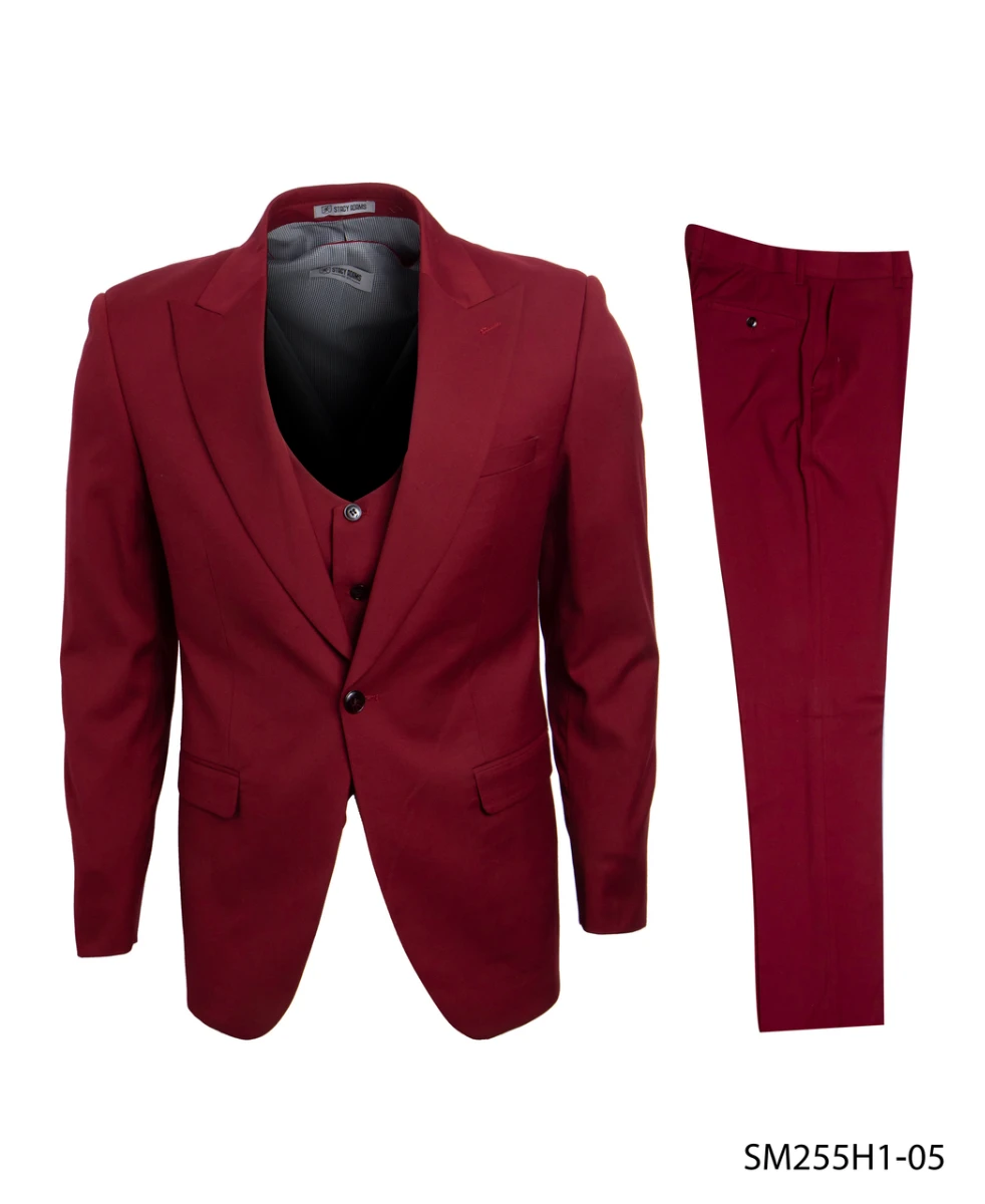 Stacy Adams Men's 3 Piece Executive Suit - Bold Color 6 Stacy Adams Men's 3 Piece Executive Suit - Bold Color - Image 4