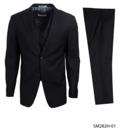 Stacy Adams Men's 3 Piece Executive Suit - Notch Lapel
