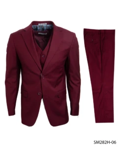 Stacy Adams Men's 3 Piece Executive Suit - Notch Lapel -Stylish Men's Formal Wear sm282h 06 07225