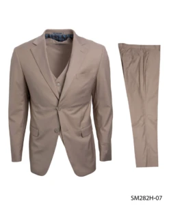 Stacy Adams Men's 3 Piece Executive Suit - Notch Lapel -Stylish Men's Formal Wear sm282h 07 38130
