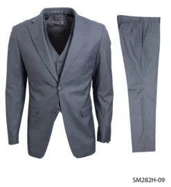Stacy Adams Men's 3 Piece Executive Suit - Notch Lapel -Stylish Men's Formal Wear sm282h 09