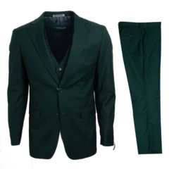 Stacy Adams Men's 3 Piece Executive Suit - Notch Lapel -Stylish Men's Formal Wear sm282h 11