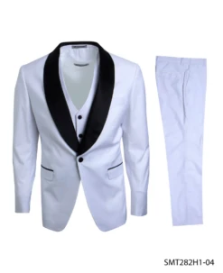 Stacy Adams Men's 3 Piece Tuxedo - Flat Front Pants