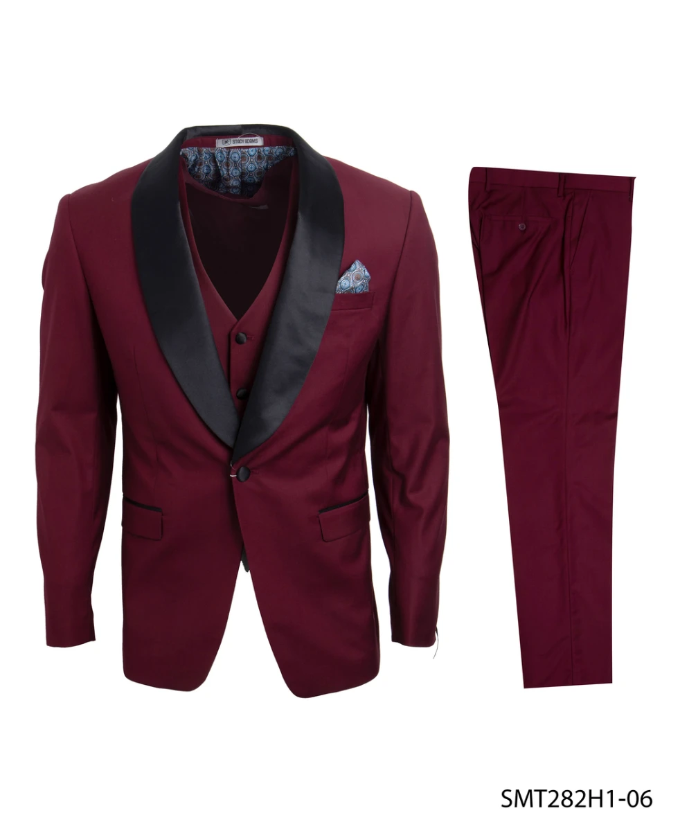 Stacy Adams Men's 3 Piece Tuxedo - Shawl Lapel 4 Stacy Adams Men's 3 Piece Tuxedo - Shawl Lapel - Image 2