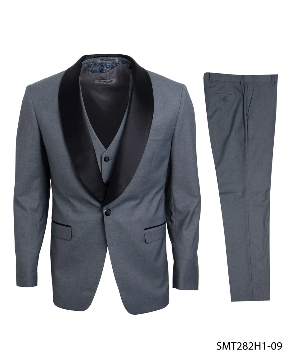 Stacy Adams Men's 3 Piece Tuxedo - Shawl Lapel 5 Stacy Adams Men's 3 Piece Tuxedo - Shawl Lapel - Image 3