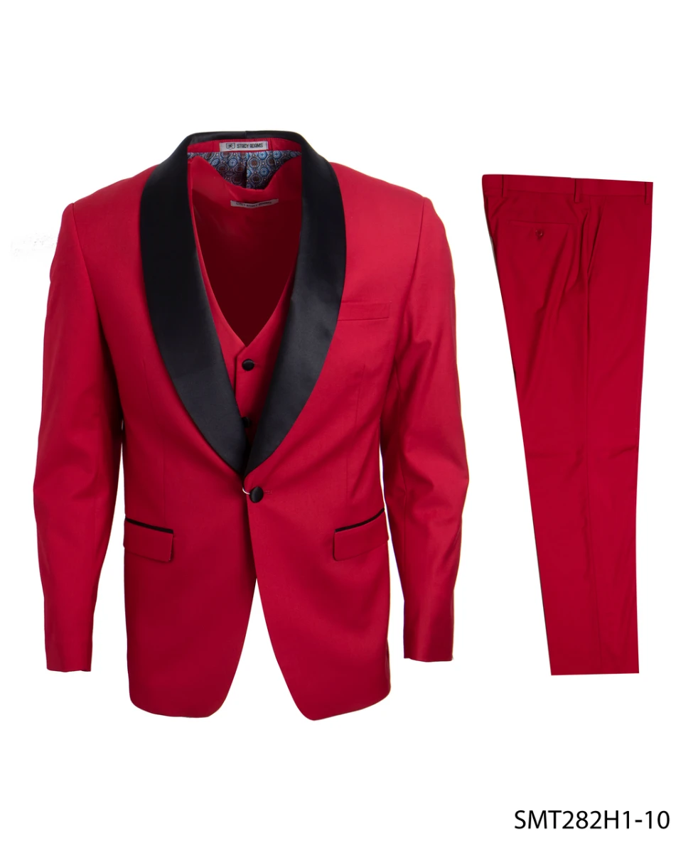 Stacy Adams Men's 3 Piece Tuxedo - Shawl Lapel 6 Stacy Adams Men's 3 Piece Tuxedo - Shawl Lapel - Image 4