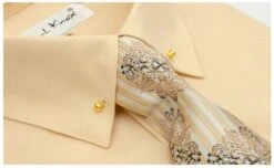 Karl Knox Men's French Cuff Shirt Set - Sharp Collar Bar -Stylish Men's Formal Wear sx4437 inset