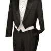 Vinci Men's 3 Piece Tuxedo With Tails - Luxurious Wool Feel
