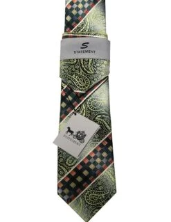 Statement Classic Tie Set- Checker Stripe 9 Statement Classic Tie Set- Checker Stripe -Stylish Men's Formal Wear t225 5