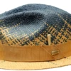 Bruno Capelo Men's Fedora Style Straw Hat - Gradient Colors -Stylish Men's Formal Wear therafi denim cognac