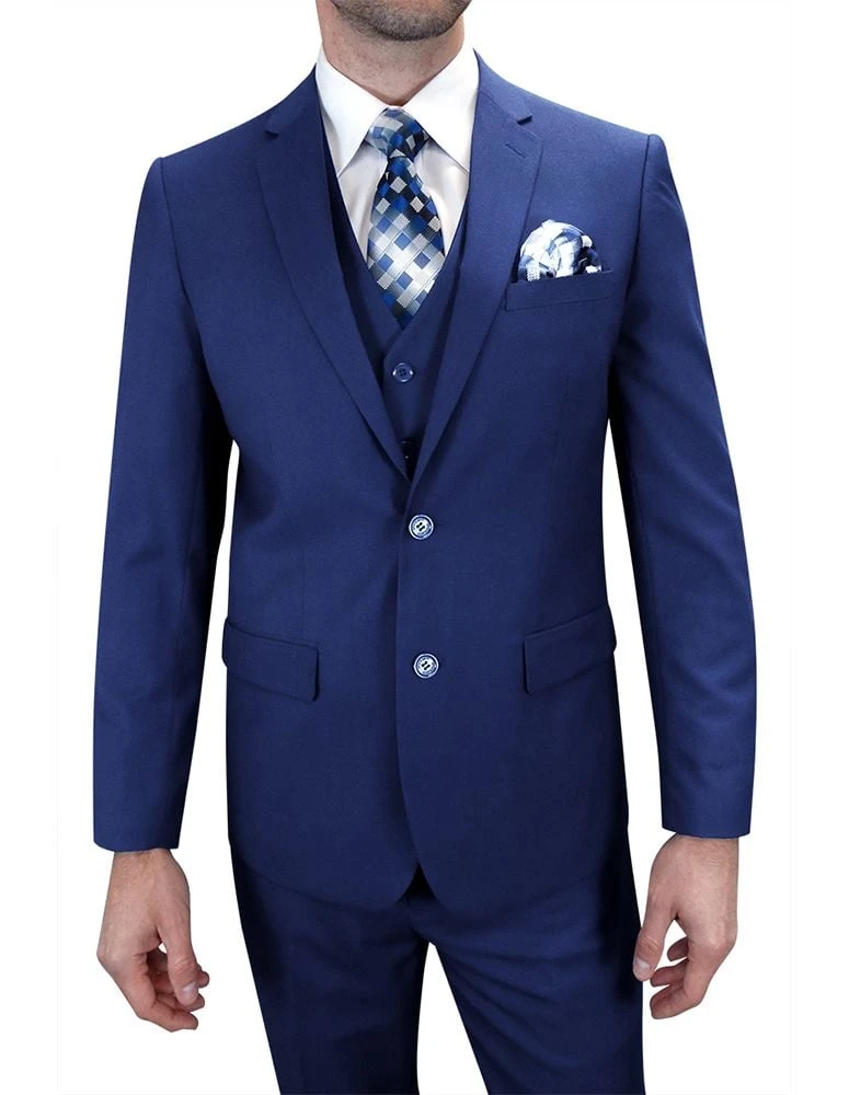 Statement Men's 100% Wool 3 Piece Suit - Bold Colors 8 Statement Men's 100% Wool 3 Piece Suit - Bold Colors - Image 6