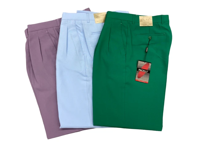 Zacchi Men's Pleated Pants - Bright Colors 3 Zacchi Men's Pleated Pants - Bright Colors
