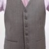 Tazio Men's 3 Piece Executive Suit - Textured Solid -Stylish Men's Formal Wear vest 2 3
